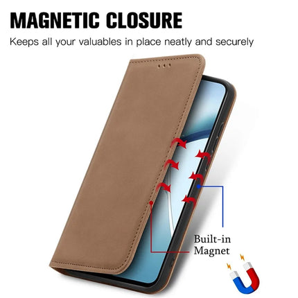 For OnePlus Ace 3 Pro 5G Case Skin Touch Feeling Leather Card Holder Phone Cover Magnetic Absorption
