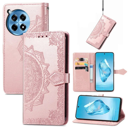For OnePlus Ace 3 Pro 5G Wallet Case Mandala Flower Leather Phone Cover Stand View