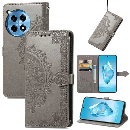 For OnePlus Ace 3 Pro 5G Wallet Case Mandala Flower Leather Phone Cover Stand View