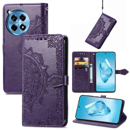 For OnePlus Ace 3 Pro 5G Wallet Case Mandala Flower Leather Phone Cover Stand View