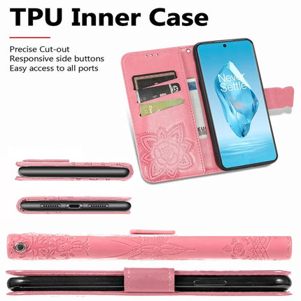 For OnePlus Ace 3 Pro 5G Case PU Leather Wallet Phone Cover Butterfly Pattern