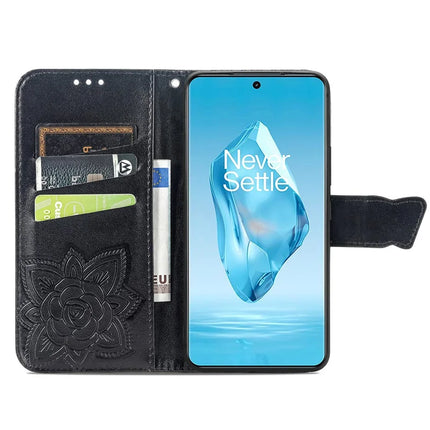 For OnePlus Ace 3 Pro 5G Case PU Leather Wallet Phone Cover Butterfly Pattern