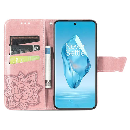 For OnePlus Ace 3 Pro 5G Case PU Leather Wallet Phone Cover Butterfly Pattern