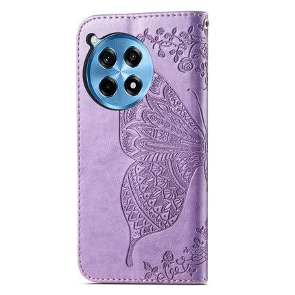 For OnePlus Ace 3 Pro 5G Case PU Leather Wallet Phone Cover Butterfly Pattern