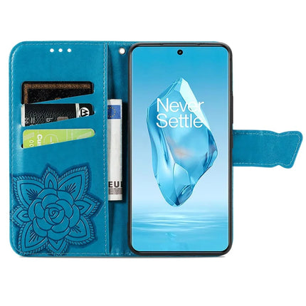 For OnePlus Ace 3 Pro 5G Case PU Leather Wallet Phone Cover Butterfly Pattern