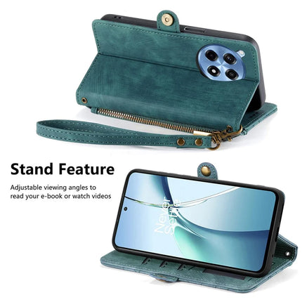 For OnePlus Ace 3 Pro 5G PU Leather Stand Wallet Cover Geometry Imprinted Phone Case