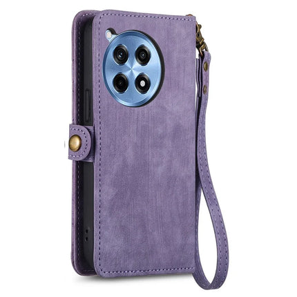 For OnePlus Ace 3 Pro 5G PU Leather Stand Wallet Cover Geometry Imprinted Phone Case