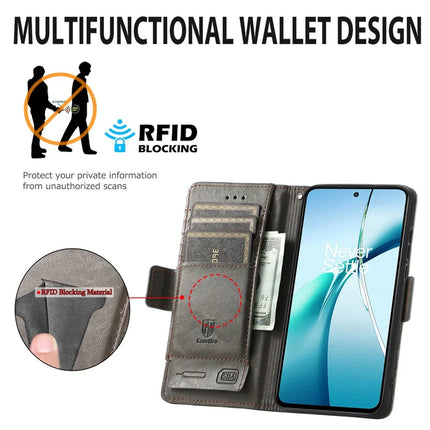 CASENEO 002 Series For OnePlus Ace 3 Pro 5G Case Stand Wallet Splicing PU Leather Cover