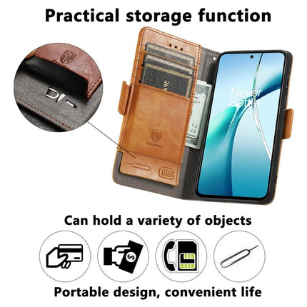 CASENEO 002 Series For OnePlus Ace 3 Pro 5G Case Stand Wallet Splicing PU Leather Cover
