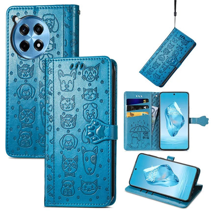 For OnePlus Ace 3 Pro 5G Case Leather Wallet Flip Phone Cover Cute Cat Dog Pattern