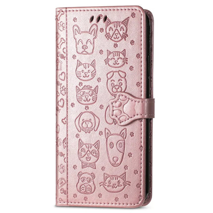 For OnePlus Ace 3 Pro 5G Case Leather Wallet Flip Phone Cover Cute Cat Dog Pattern