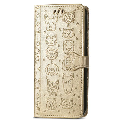 For OnePlus Ace 3 Pro 5G Case Leather Wallet Flip Phone Cover Cute Cat Dog Pattern