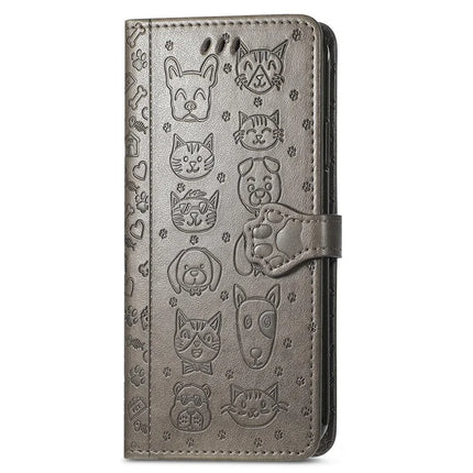 For OnePlus Ace 3 Pro 5G Case Leather Wallet Flip Phone Cover Cute Cat Dog Pattern