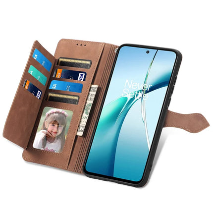 For OnePlus Ace 3 Pro 5G Zipper Wallet Case Flower Imprint PU Leather Phone Cover with Strap