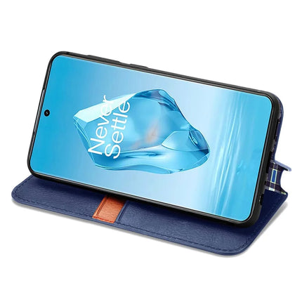 For OnePlus Ace 3 Pro 5G PU Leather Case Rhombus Imprint Wallet Stand Phone Cover