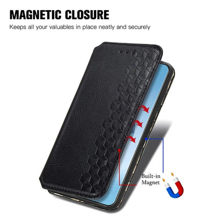 For OnePlus Ace 3 Pro 5G PU Leather Case Rhombus Imprint Wallet Stand Phone Cover