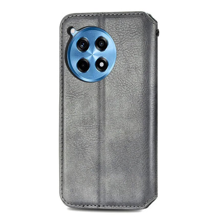 For OnePlus Ace 3 Pro 5G PU Leather Case Rhombus Imprint Wallet Stand Phone Cover