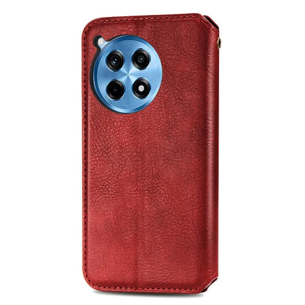 For OnePlus Ace 3 Pro 5G PU Leather Case Rhombus Imprint Wallet Stand Phone Cover
