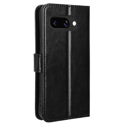 For Google Pixel 9a Case Crazy Horse Texture PU Leather Phone Wallet Cover