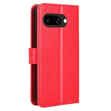 For Google Pixel 9a Case Crazy Horse Texture PU Leather Phone Wallet Cover
