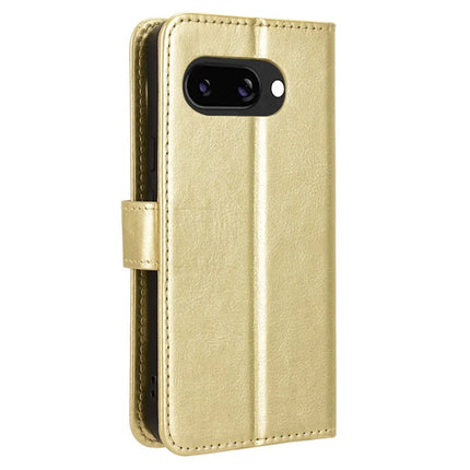 For Google Pixel 9a Case Crazy Horse Texture PU Leather Phone Wallet Cover