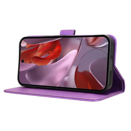 For Google Pixel 9a Case PU Leather Diamond Texture Wallet Phone Cover