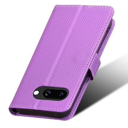 For Google Pixel 9a Case PU Leather Diamond Texture Wallet Phone Cover