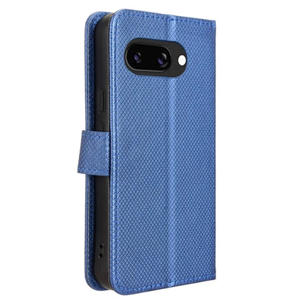 For Google Pixel 9a Case PU Leather Diamond Texture Wallet Phone Cover