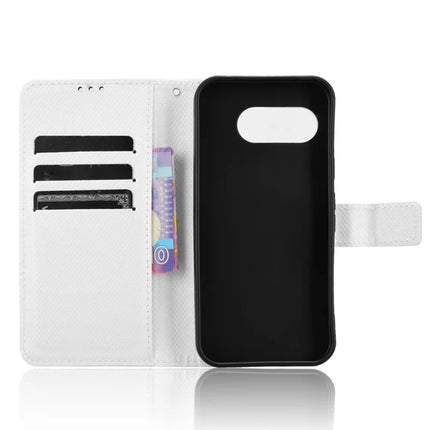 For Google Pixel 9a Case PU Leather Diamond Texture Wallet Phone Cover