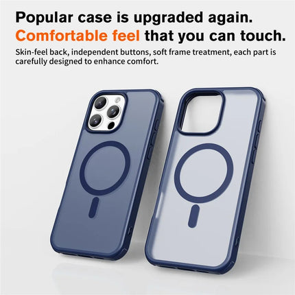 For iPhone 16 Pro Max Magnetic Case Compatible with MagSafe TPU+PC Phone Cover