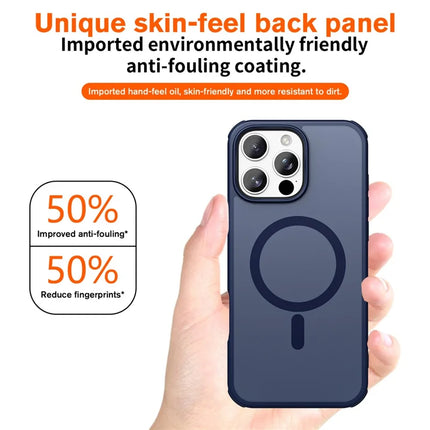 For iPhone 16 Pro Max Magnetic Case Compatible with MagSafe TPU+PC Phone Cover
