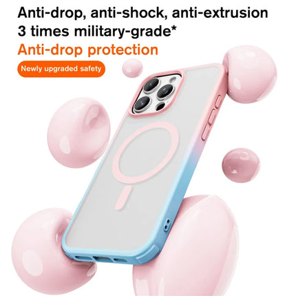 For iPhone 16 Pro Max Magnetic Case Compatible with MagSafe TPU+PC Phone Cover