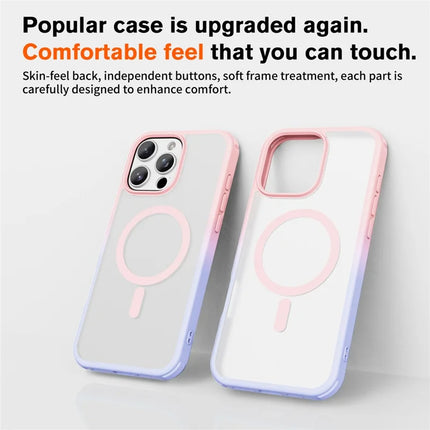 For iPhone 16 Pro Max Magnetic Case Compatible with MagSafe TPU+PC Phone Cover