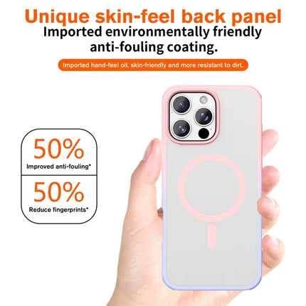 For iPhone 16 Pro Max Magnetic Case Compatible with MagSafe TPU+PC Phone Cover