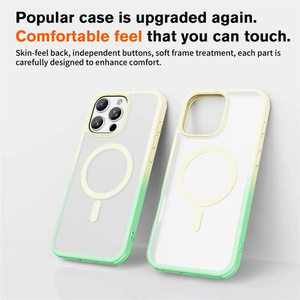 For iPhone 16 Pro Max Magnetic Case Compatible with MagSafe TPU+PC Phone Cover