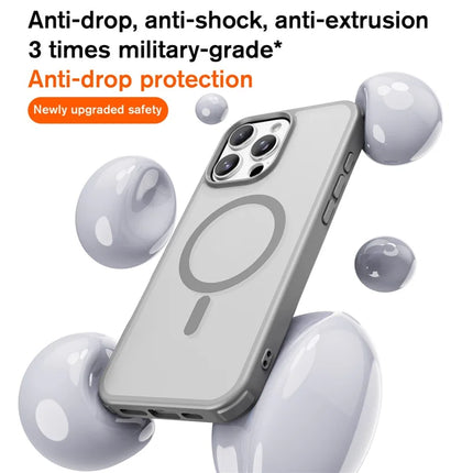 For iPhone 16 Pro Max Magnetic Case Compatible with MagSafe TPU+PC Phone Cover