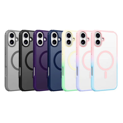 For iPhone 16 Plus Magnetic Case Compatible with MagSafe TPU+PC Phone Cover -  Blue