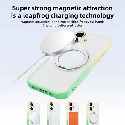 For iPhone 16 Plus Case Compatible with MagSafe Ring Kickstand TPU+PC Back Cover