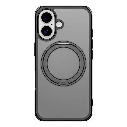 For iPhone 16 Plus Case Compatible with MagSafe Ring Kickstand TPU+PC Back Cover
