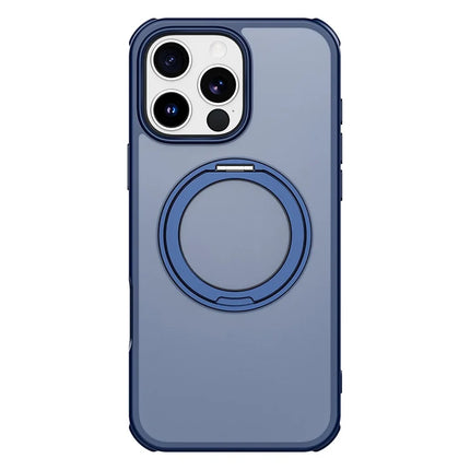 For iPhone 16 Pro Case Compatible with MagSafe Ring Kickstand TPU+PC Back Cover