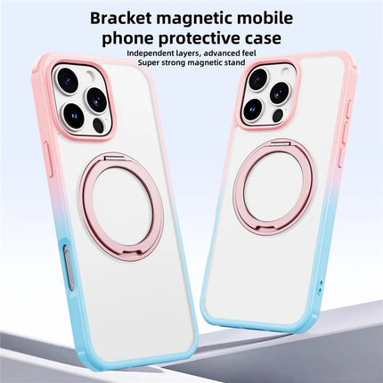 For iPhone 16 Pro Max Case Compatible with MagSafe Ring Kickstand TPU+PC Back Cover