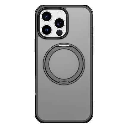 For iPhone 16 Pro Max Case Compatible with MagSafe Ring Kickstand TPU+PC Back Cover