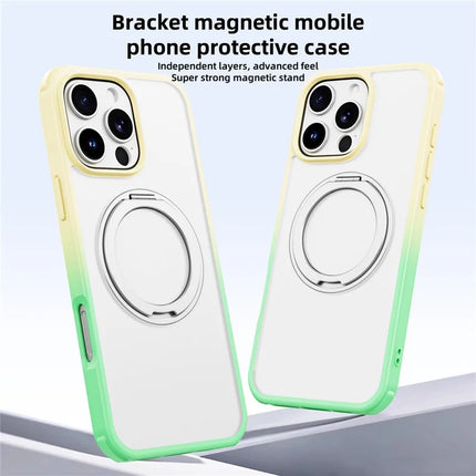 For iPhone 16 Pro Max Case Compatible with MagSafe Ring Kickstand TPU+PC Back Cover