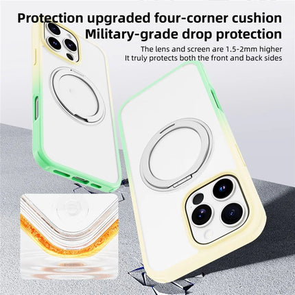 For iPhone 16 Pro Max Case Compatible with MagSafe Ring Kickstand TPU+PC Back Cover