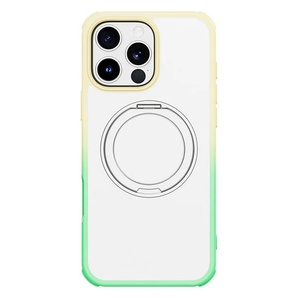 For iPhone 16 Pro Max Case Compatible with MagSafe Ring Kickstand TPU+PC Back Cover
