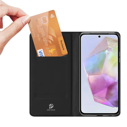 For Samsung Galaxy A56 5G / A36 5G Case DUX DUCIS Skin Pro Series Leather Cover Card Holder