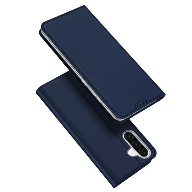 For Samsung Galaxy A56 5G / A36 5G Case DUX DUCIS Skin Pro Series Leather Cover Card Holder - Blue
