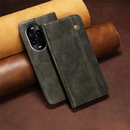 For Huawei nova 13 Pro 5G Case Crazy Horse Texture Waxy Leather Wallet Stand Phone Cover