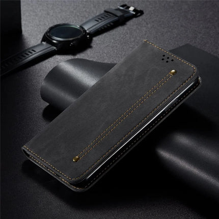 For Huawei nova 13 Pro 5G Case Jeans Cloth Texture Anti-Scratch Leather Stand Phone Cover