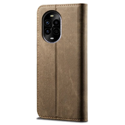 For Huawei nova 13 Pro 5G Case Jeans Cloth Texture Anti-Scratch Leather Stand Phone Cover